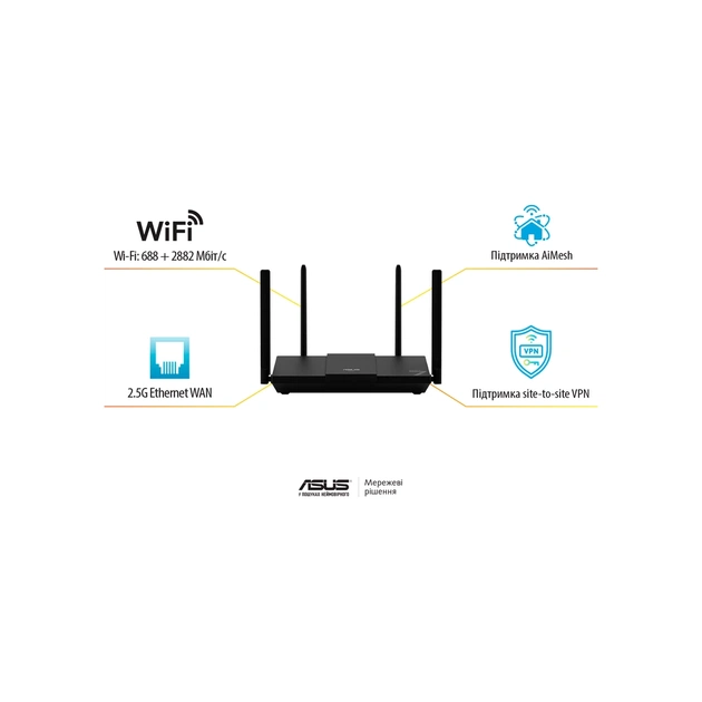 Маршрутизатор ASUS RT-BE50 (90IG09U0-MO3S00) - picture 10