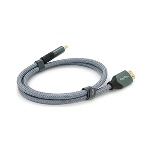 Кабель мультимедійний HDMI M to HDMI M 1.0m 8K silver VEGGIEG (YT-HDMI(M)/(M)V-H401/40356) зображення 1