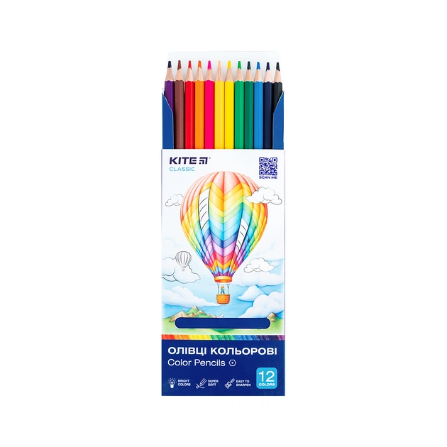 Олівці кольорові Kite Classic 12 кольорів (K-051) - picture 4