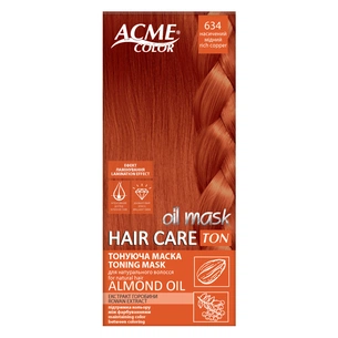 Відтінковий бальзам Acme Color Hair Care Ton Oil Mask 634 - Насичений мідний (4823115501851) зображення 1