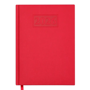 Тижневик Buromax датований 2026 GENTLE, А5 червоний (BM.2109-05) зображення 1