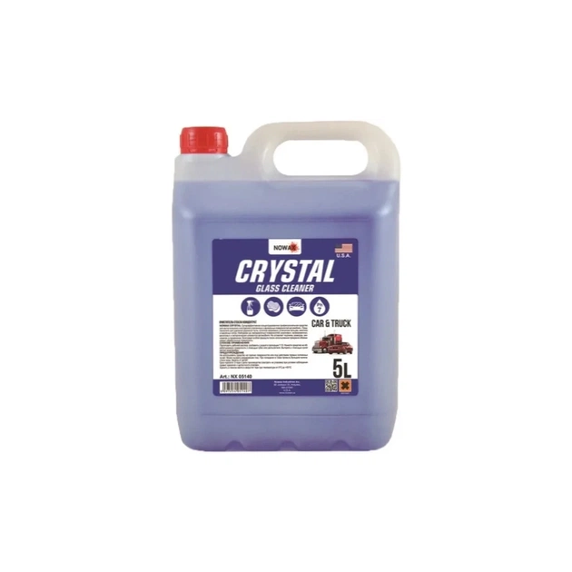 Автомобільний очисник NOWAX CRYSTAL Glass Cleaner 5л (NX05140) - зображення 1