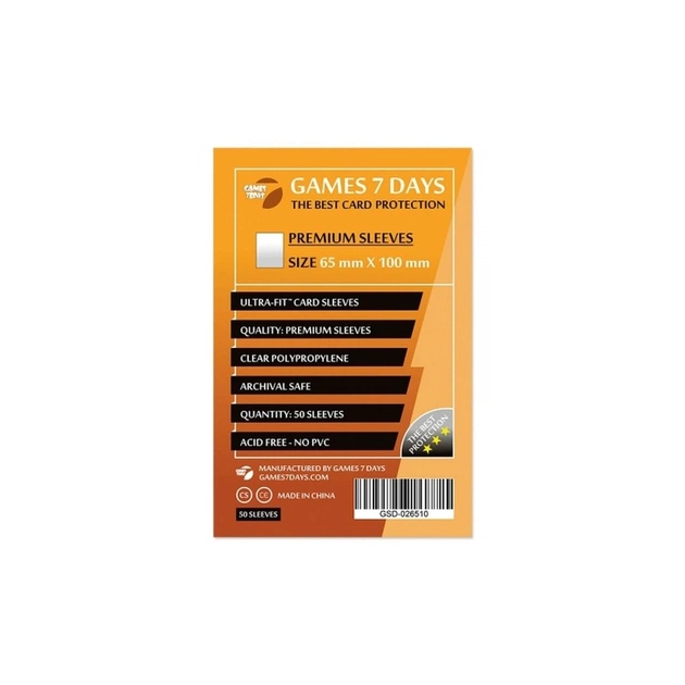 Протектор для карт Games 7 Days 65 х 100 мм, Magnum, 50 шт (PREMIUM) (GSD-026510) - зображення 1