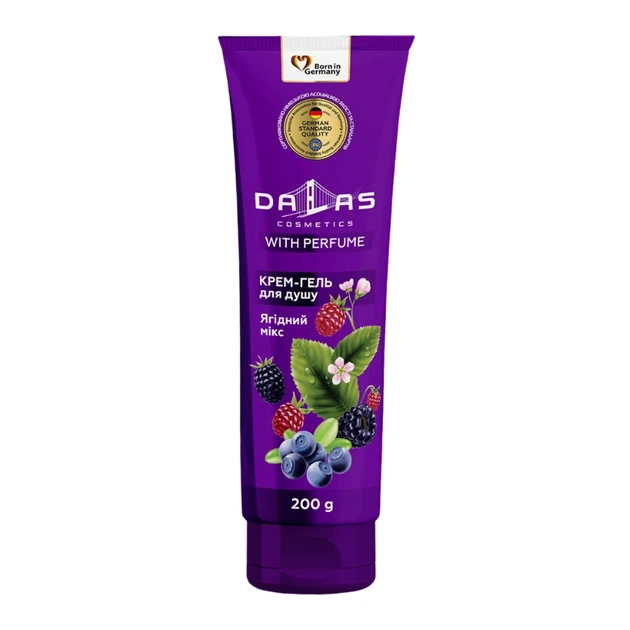 Гель для душа Dalas Cosmetics Ягодный микс 200 г (4262396142078) - изображение 1