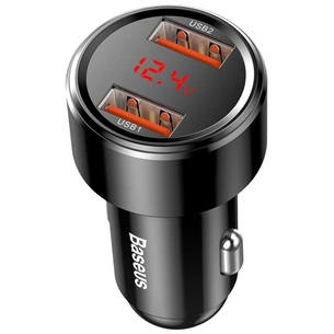 Зарядний пристрій Baseus Magic Series Dual QC 2x3.0, display, black (CCMLC20A-01) зображення 1