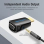 Адаптер Vention HDMI - VGA+3.5 мм (M/F), Black (AIDB0) - уменьшенное изображение 2