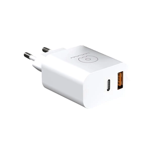 Зарядний пристрій WUW C172 1xUSB-C PD20W + 1xUSB QC3.0 18W Black (6972573335381) зображення 1