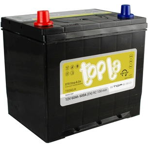 Акумулятор автомобільний Topla 60 Ah/12V Topla EFB Japan (112 160) зображення 1
