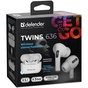 Навушники Defender Twins 636 TWS Pro Bluetooth White (63636) - зменшене зображення 8
