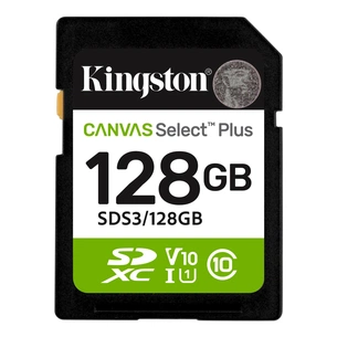 Карта пам'яті Kingston 128GB SDXC class 10 UHS-I V10 A1 Canvas Select Plus (SDS3/128GB) изображение 1