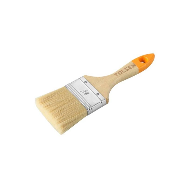 Пензель малярний Tolsen 50х51х14.5 мм деревяна ручка (40123) - picture 1