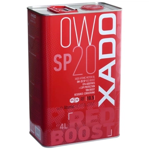 Моторна олива Xado Atomic Oil 0W-20 SP RED BOOST 4л (XA 24294) зображення 1
