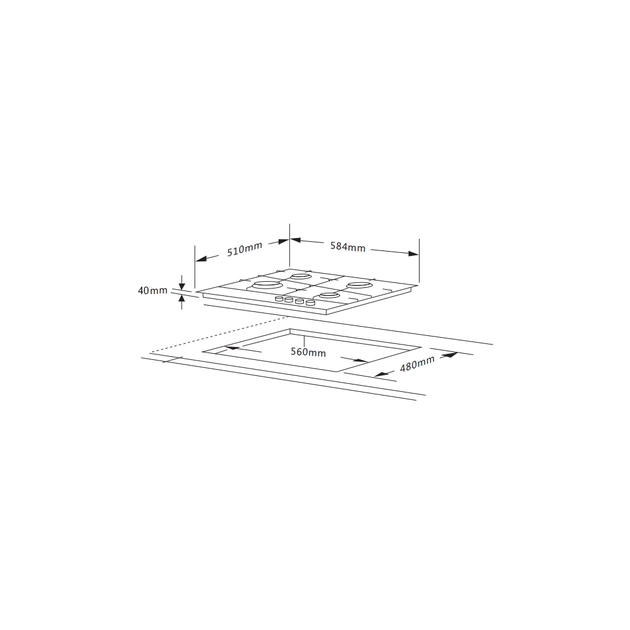 Варочна поверхня Interline HGG 764 FGT BA - picture 11