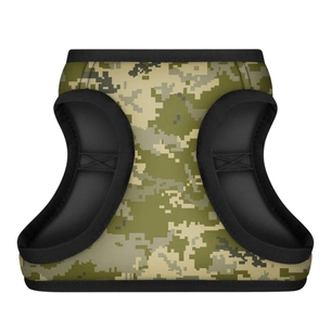 Шлея для собак WAUDOG Clothes з QR паспортом "Мілітарі" XS3 (222-4026) зображення 1