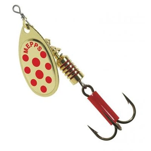 Блешня Mepps Aglia Decorees gold/red dots 3.5гр №1 (30117 001) зображення 1