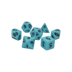 Набір кубиків для настільних ігор Games 7 Days Ancient 7 Dice Set - Light Blue (7 шт.) (g7danc03) зображення 1