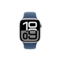 Смарт-годинник Apple Watch Series 10 GPS 42mm Silver Aluminium Case with Denim Sport Band - M/L (MWWC3QH/A) - зменшене зображення 2