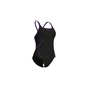 Купальник Arena Pro_File Swimsuit Solid 008055-590 чорний, фіолетовий 38 (3468337414384) - зменшене зображення 3