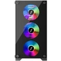 Корпус 1stPlayer X2-M-BK-4F1-PS-600FK-EU Black 600W - зменшене зображення 4