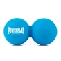 Масажний м'яч PowerPlay PP-4355 Silicone Lacrosse Peanut Ball (6.3х12.6см) Синій (PP-4355_Blue) - зменшене зображення 1