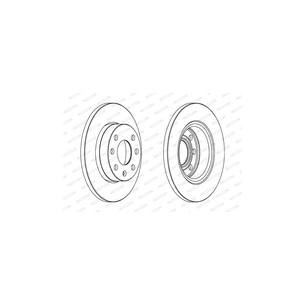 Гальмівний диск FERODO DDF116 зображення 1