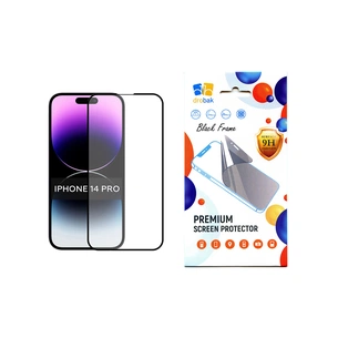 Скло захисне Drobak Apple iPhone 14 Pro (Black) (505057) зображення 1