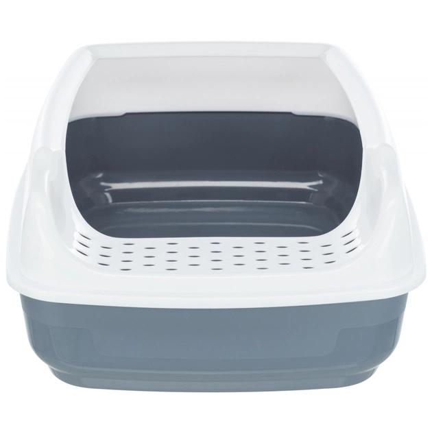 Туалет для котів Trixie "Delio" з рамкою 38х20х50 см (сірий) (4011905403977) - picture 4