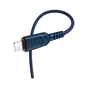 Дата кабель USB 2.0 AM to Lightning 1.0m 2.4A nylon X59 blue HOCO (6931474744883) - уменьшенное изображение 2