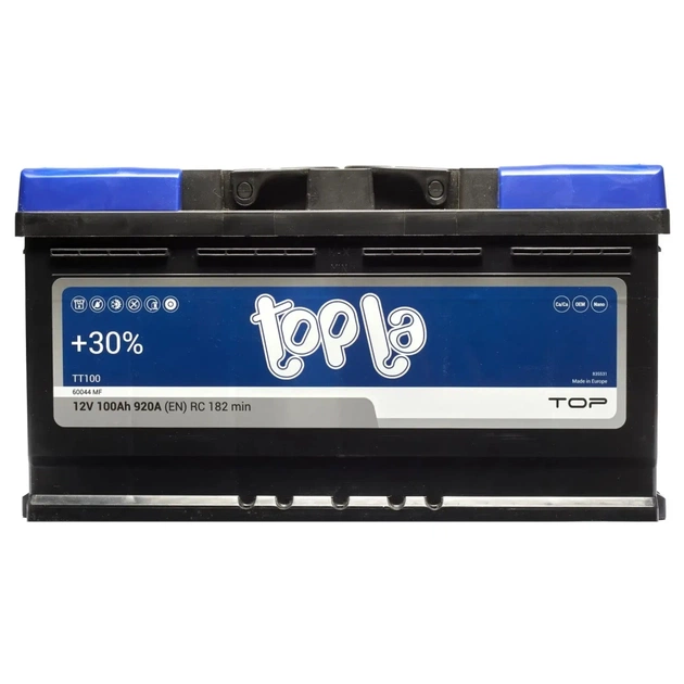 Аккумулятор автомобильный Topla 100 Ah/12V TOP Euro (118 800) - изображение 1