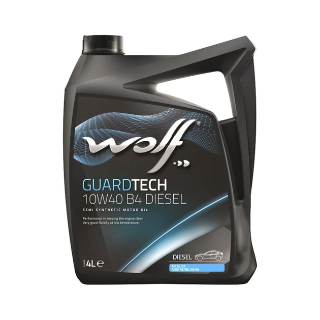 Моторна олива Wolf GUARDTECH 10W40 B4 DIESEL 4л (8303715) - зображення 1