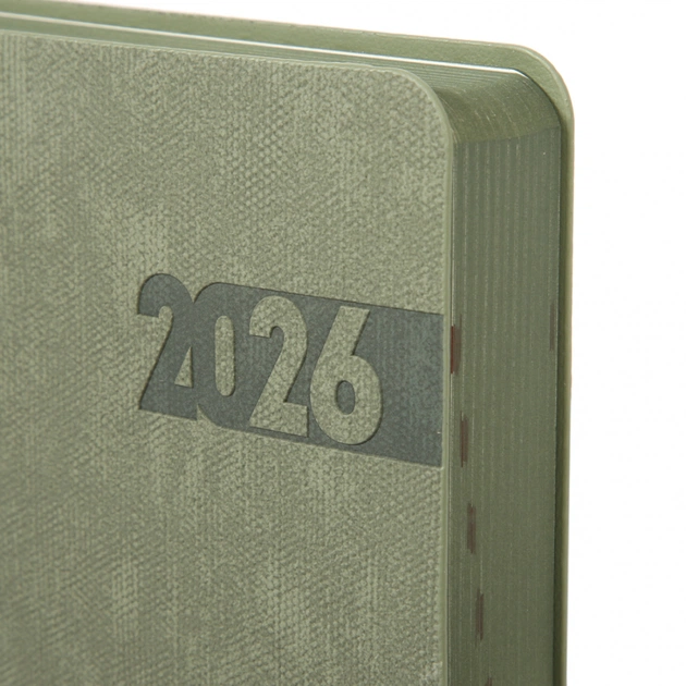 Тижневик Leo planner А5 датований 2026 "Boss", м'який, хакі, 368 сторінок (252635) - picture 3