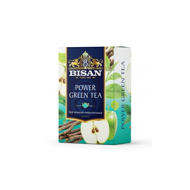 Чай Bisan Power Green Tea 80 г (4820186122589) - зображення 1