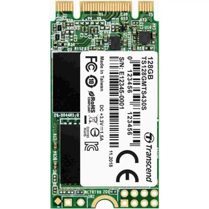 Накопичувач SSD M.2 2242 128GB Transcend (TS128GMTS430S) зображення 1