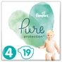 Підгузки Pampers Pure Protection Розмір 4 Maxi 9-14 кг 19 шт. (8001841023298) - зменшене зображення 1