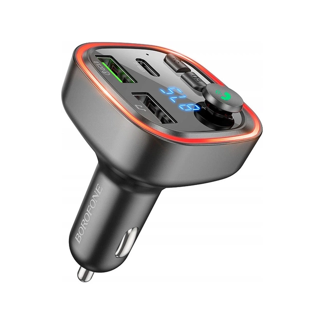 FM модулятор BOROFONE BC48, Gray, Box (BC48) - picture 4