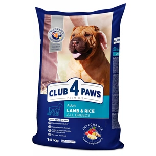 Сухий корм для собак Club 4 Paws Преміум. Ягня і рис 14 кг (4820083909573) picture 1