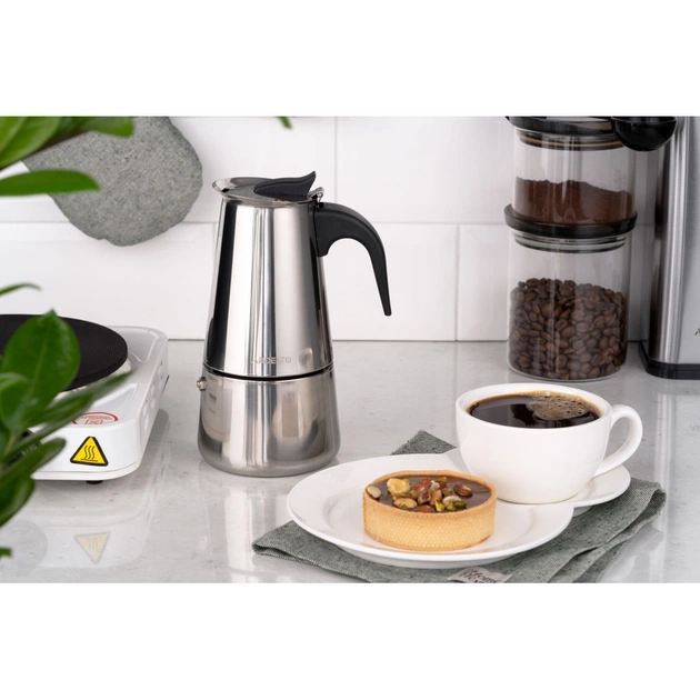 Гейзерна кавоварка Ardesto Gemini Apulia 4 чашки (AR0804SS) - picture 3