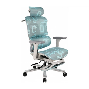 Офисное кресло GT Racer B-528 Gray/Blue изображение 1