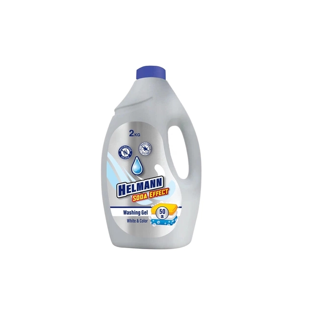 Гель для прання Helmann Soda Effect Для білих та кольорових речей 2 кг (4820268105028) - зображення 1
