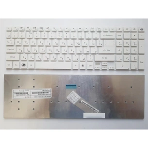 Клавіатура ноутбука Packard Bell NV50/NV51/NV53/NV55/F4211/P5WS0/TX69 біла RU (A43593) зображення 1