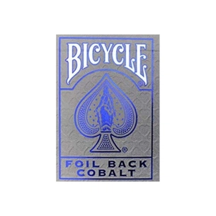 Гральні карти Bicycle Foil Back Cobalt (blue) (02441) зображення 1