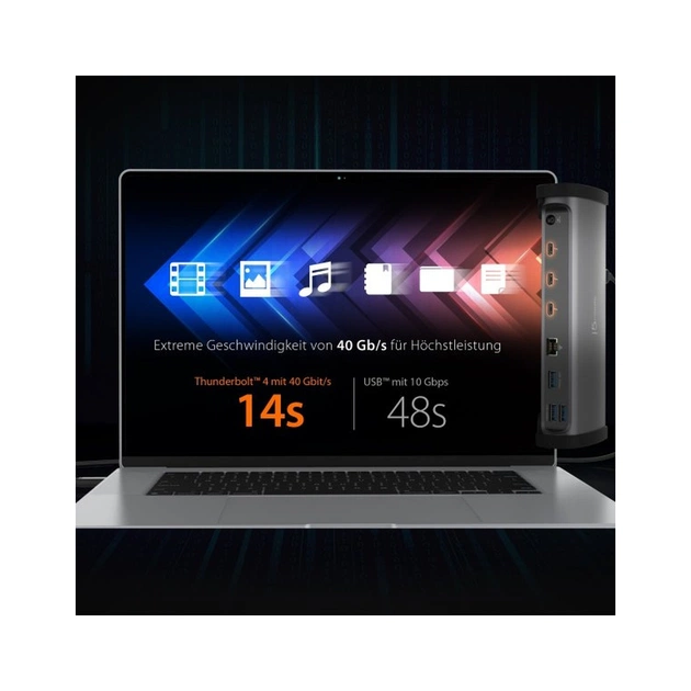 Порт-реплікатор J5create Dock-Station USB-C 11-in-1 (Thunderbolt/PD/картридер/USB-A/USB-C) (JTD562-EN) - picture 8