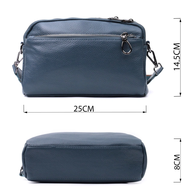 Сумка Vintage З натуральної шкіри Синя (22600) - зображення 3