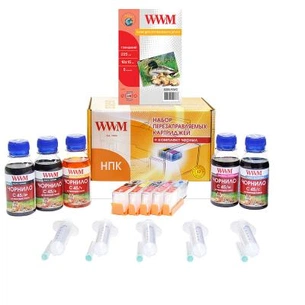 Комплект перезаправних картриджів WWM CANON MG5440/MG5540/MG6440 (RC.CLI451ARC) зображення 1