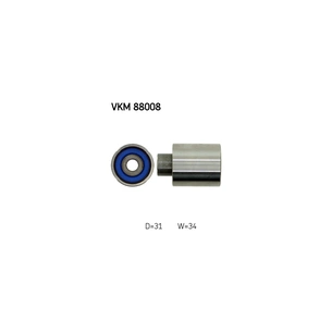 Ролик натягувача ременя SKF VKM 88008 зображення 1