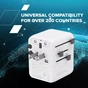 Зарядний пристрій Canyon OnTour 70 3xUSB-C + 2xUSB-A EU/UK/US/AUS 70W White (CNS-TA70W1006W) - зменшене зображення 6