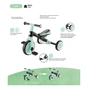Дитячий велосипед Globber Learning Trike 2 в 1, синій (735-101) - зменшене зображення 10