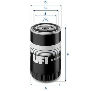 Фільтр масляний UFI 23.429.00 зображення 1
