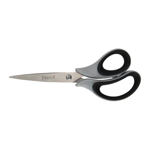 Ножиці Axent Duoton Soft, 16,5см, gray-black (6101-01-А) зображення 1
