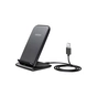 Зарядний пристрій Choetech 15W Fast Wireless Charging Stand 2coils black (T555-F-BK) - зменшене зображення 3